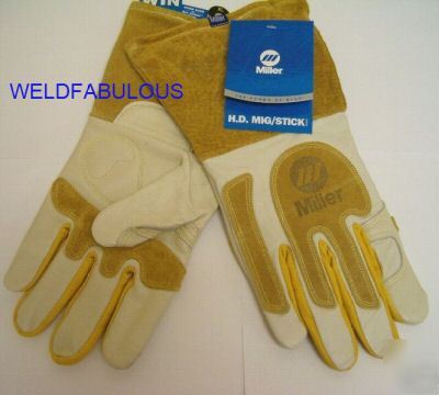 Miller 227826 h.d. mig/ stick gloves medium