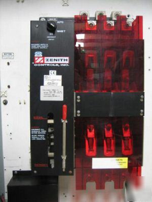 Zenith 400 amp transfer switch 480 v 3 phase ZTSL40EX-5