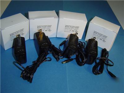 4X ac dc power supply camera adapter adaptor 12V 500 ma