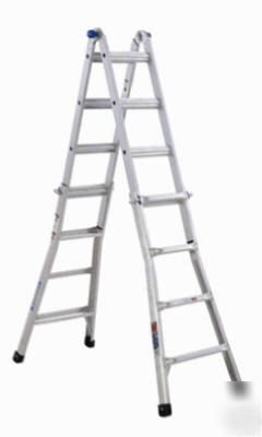 638377 4' to 7', tele multi purpose aluminum ladder