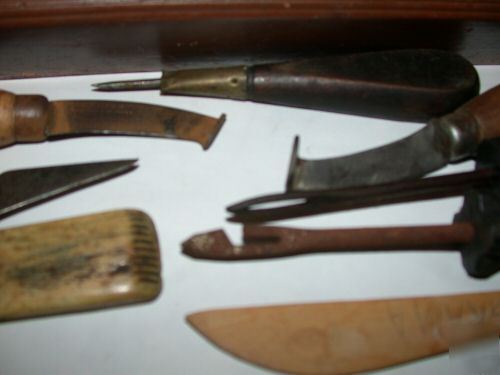 Antique tools< leather working,drilling wood,etc.> >