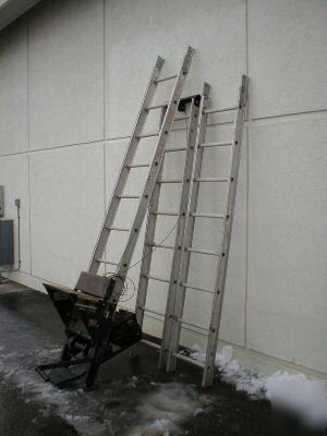 Ladder roofing hoist laddervator tranzsporter