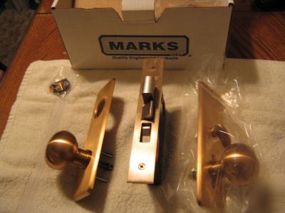 Marks lockset, , bronze rh locksmith commercial 