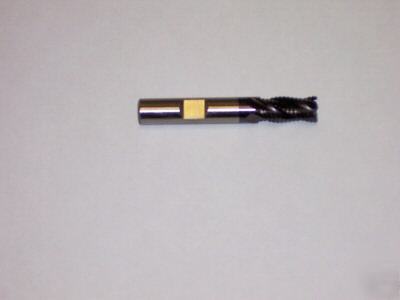 New - M42 tialn coated cobalt roughing end mill 4 fl 3/4