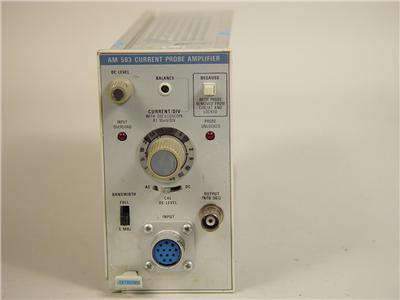 Tektronix am 503 current probe amplifier plug-in