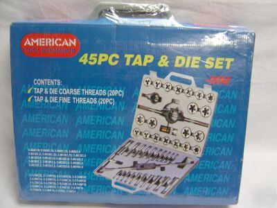  american tool exchange 45 pc tap & die set-mm