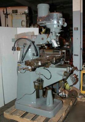 Bridgeport milling machine - 1-1/2HP