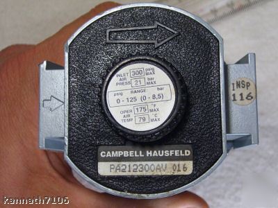 Campbell hausfeld air pressure regulator 300-125 psig