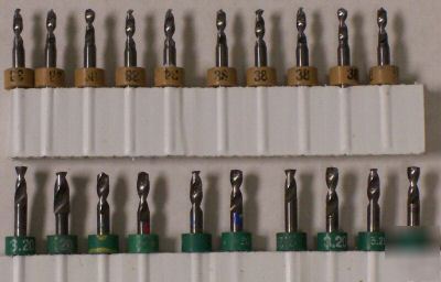 10 carbide drill bits choice of size