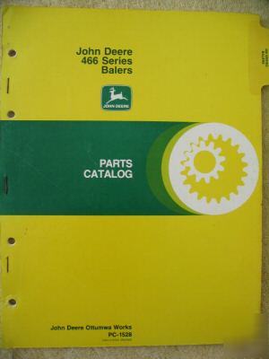 John deere 466 rectangular baler parts catalog manual