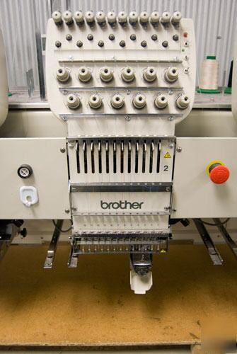 Used 6-head brother embroidery machine. great value 