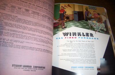 1957 stewart-warner a/c, heating catalog, brochures
