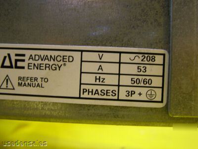 Ae advanced energy pinnacle 10/6KW supply 3152412-108A