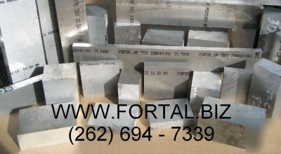 Aluminum plate 2.559 x 2 1/4 x 21 3/4 fortal 