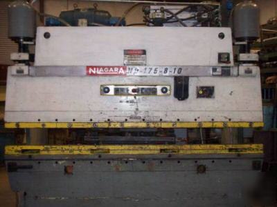175 ton hydraulic niagara press brake used