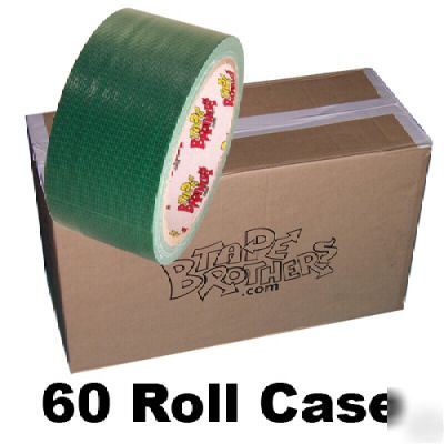 60 roll case of dark green duct tape 2