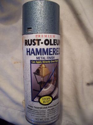 Hammered metal light blue 7212 rustoleum spray paint bn