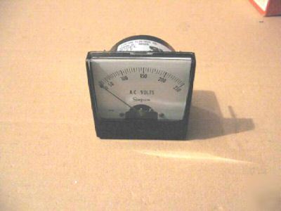 New simpson 0 - 250VAC analog meter, voltmeter 