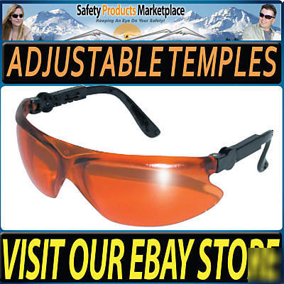 Safety glasses orange sunglasses eyewear UV400 Z87.1
