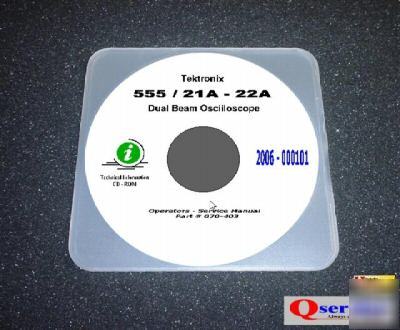Tektronix tek 555 complete service - ops manual cd ++