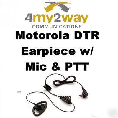 Motorola DTR550/650 earpiece w/in-line mic & ptt