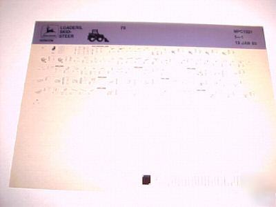 John Deere Parts on John Deere 70 Skid Steer Loader Parts Microfiche Catalo