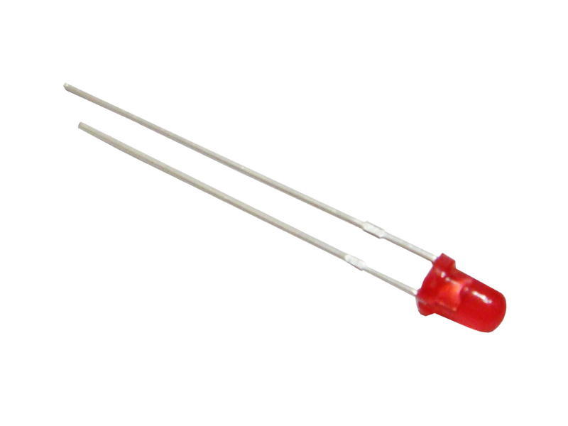 100X red 3MM diffused led bulb light free resistors