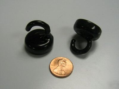 2 pc 8.5 lbs ndfeb neodymium magnet hook rubber coating