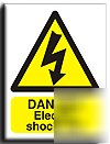 Elec.shock risk sign-adh.vinyl-200X250MM(wa-028-ae)