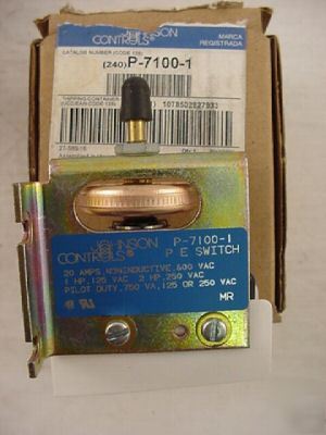 Johnson controls p-7100-1 pressure electric switch