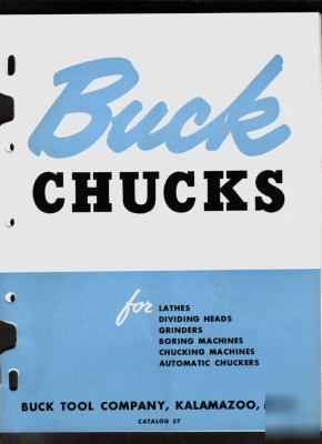 1956 buck tool company catalog #57 kalamazoo,michigan