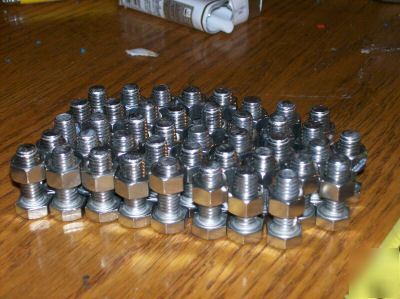 42 stainless steel 14MM hex bolts washer nuts 168 piece