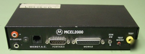 Motorola mcel 2000 test interface SLN6626A