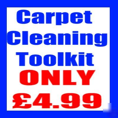 Carpet cleaning toolkit