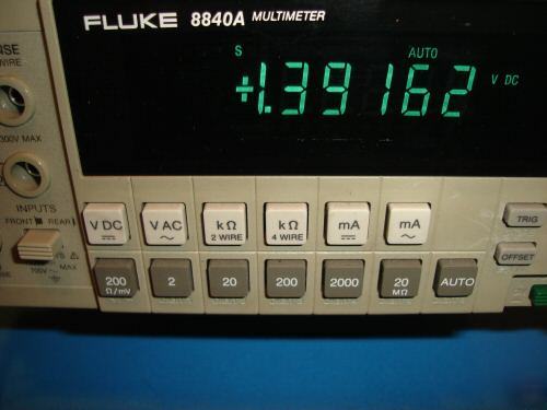Fluke 8840A bench multimeter dmm w/ OP05+09 + extras- 