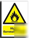 Highly flamm.liquid sign-s. rigid-200X250MM(wa-014-re)