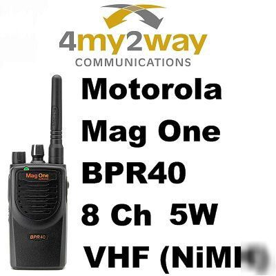 Motorola mag one BPR40 8CH 5W vfh (nimh) portable radio