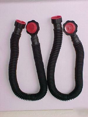 New 2 papr breathing tubes safety mine fire puified air