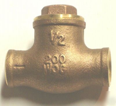 #VA28 - cast brass swing check valve 1/2