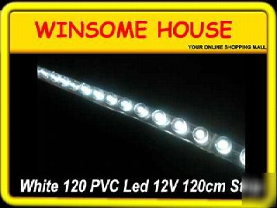 *cheapest* 12V white 120 led flexible car pvc led strip
