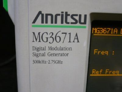 Anritsu MG3671A digital mod signal generator 2.75 ghz