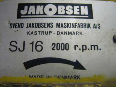 Jakobsen SJ16 hydraulic surface grinder 10 x 32