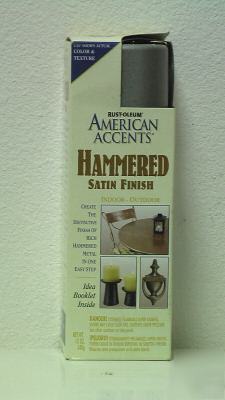 3 cans of american accents hammered - satin nickel