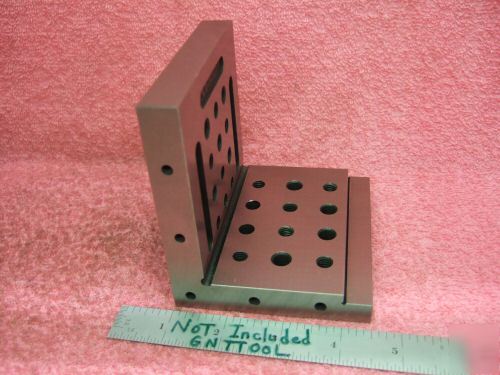 Angle plate toolmaker machinist hard ground slotted wow