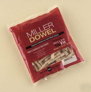 Miller dowel joinery mini-x cherry dowels 100PCS.