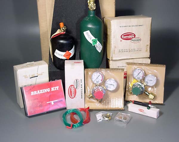 New smith oxy acetylene welding micro torch tanks kit