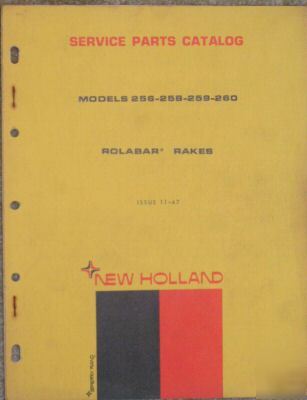 1967 nh rolabar rakes 256, 258, 259 & 260 parts catalog