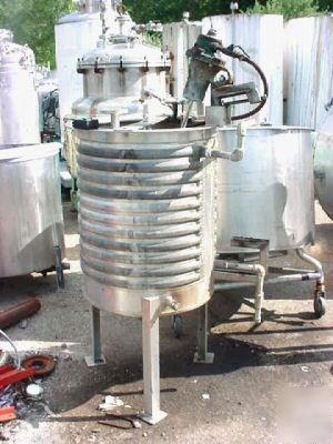 60 gallon jacketed stainless steel tank and mixer 