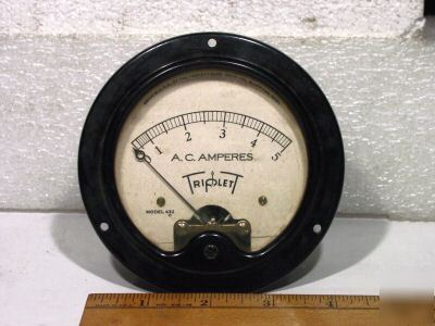 Triplett 0 to 5 amperes a.c. panel meter -------loc c-8
