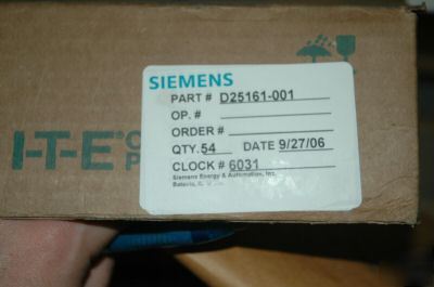 Siemens ite circuit breaker components D25161-001 qt.54